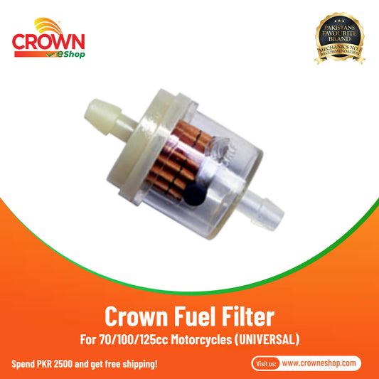 Crown Fuel Filter for 70/100/125cc Motorcycles (UNIVERSAL) - Crowneshop