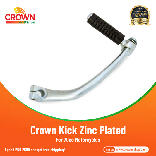 Crown Kick Zinc Plated for 70cc Motorcycles - Crowneshop