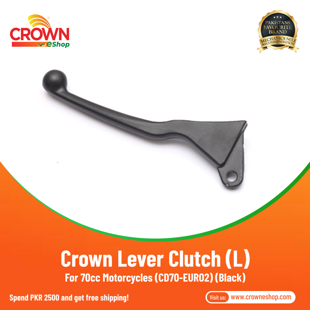 Crown Lever Clutch (L) Black for 70cc Motorcycles (CD70-EURO2) - Crowneshop