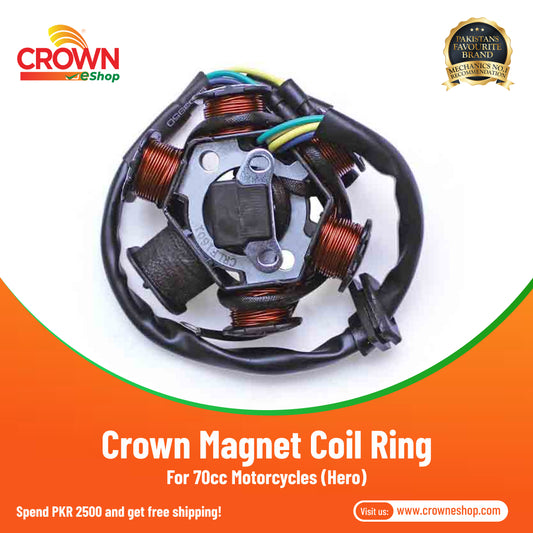 Crown Magnet Coil Ring for 70cc Hero Motorcycles - Crowneshop