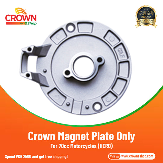 Crown Magnet Plate Only For 70cc Motorcycles (HERO) - Crowneshop