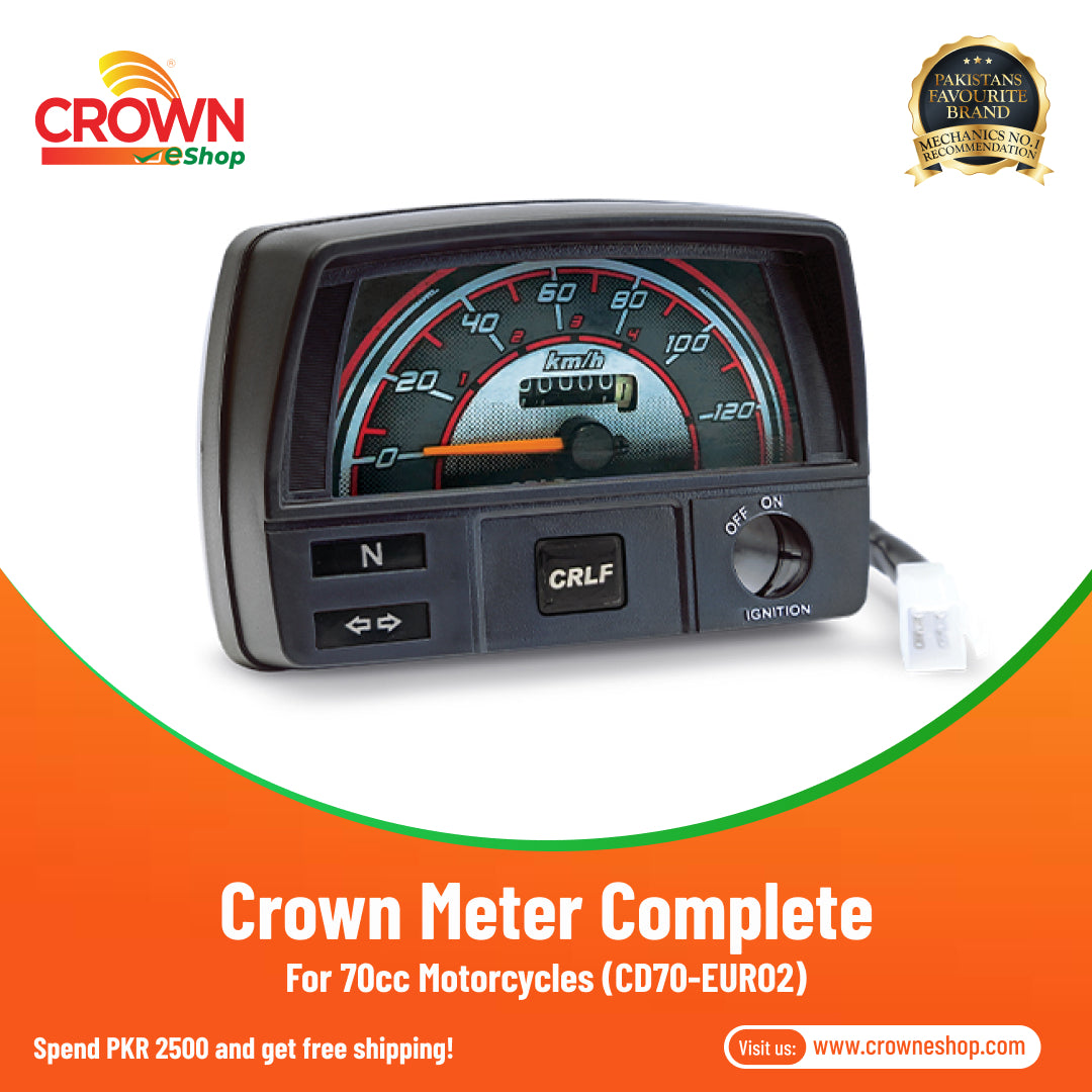 Crown Meter Complete for 70cc Motorcycles (CD70-EURO2) - Crowneshop