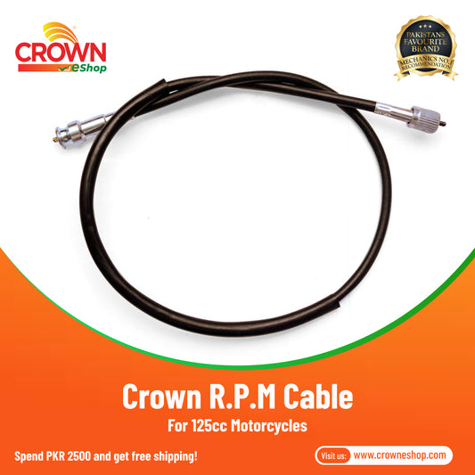 Crown R.P.M Cable for 125cc Motorcycles - Crowneshop