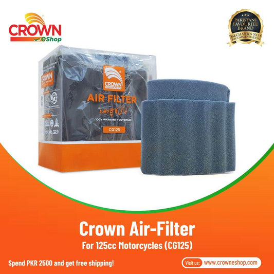 Crown Air Filter Foam for 125cc Motorcycles - Crowneshop