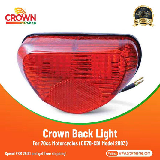 Crown Back Light Complete for 70cc Motorcycles - Crowneshop