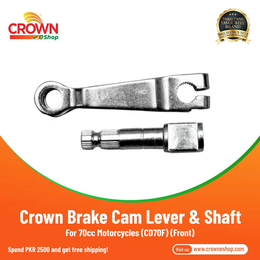 Crown Brake Cam Lever & Shaft Front For 70cc Motorcycles (CD70F) - Crowneshop