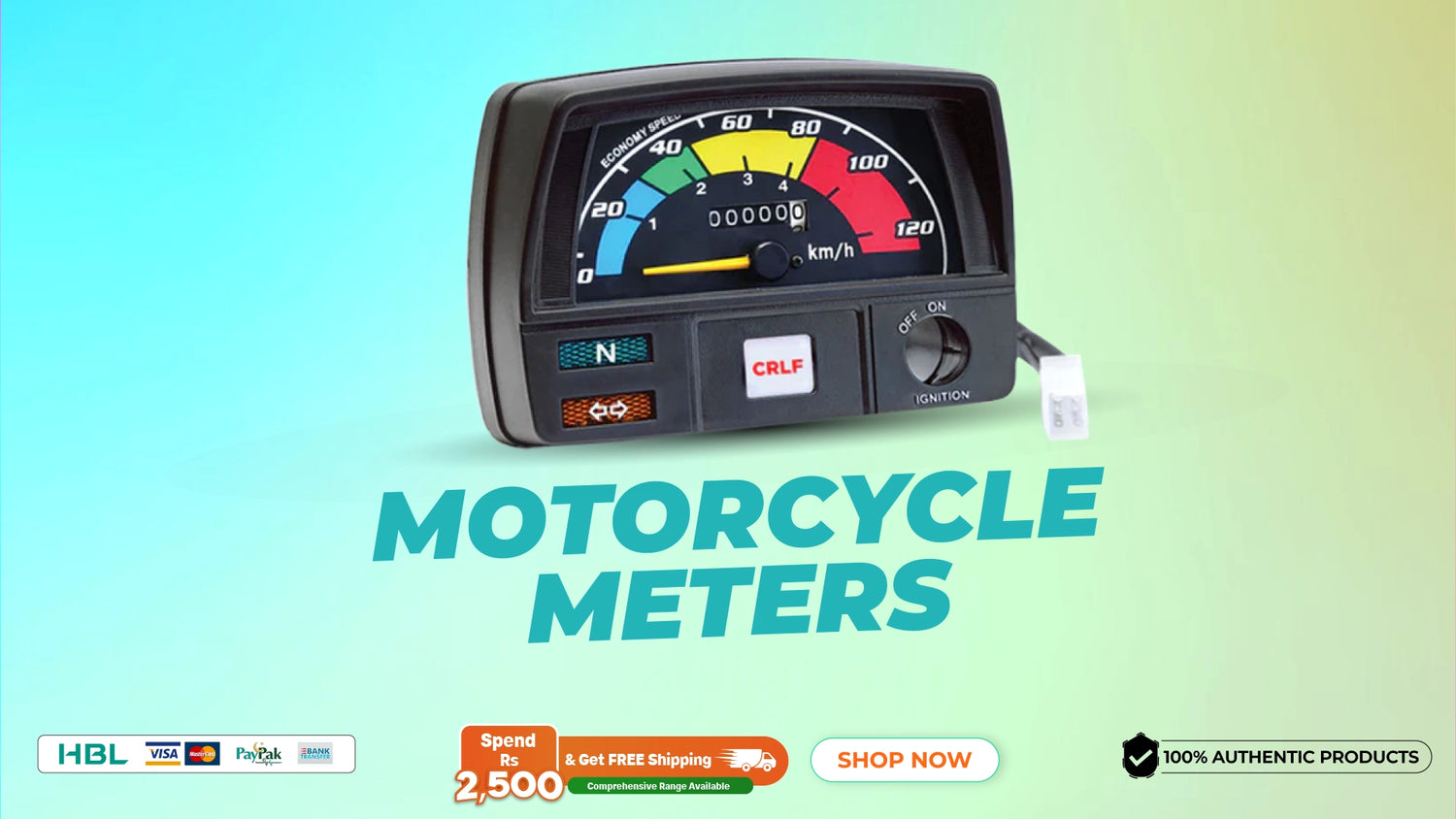 Crown Motorcycle Meters