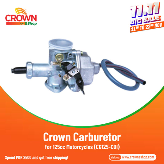 Crown Carburetor for 125cc Motorcycles (CG125-CDI)