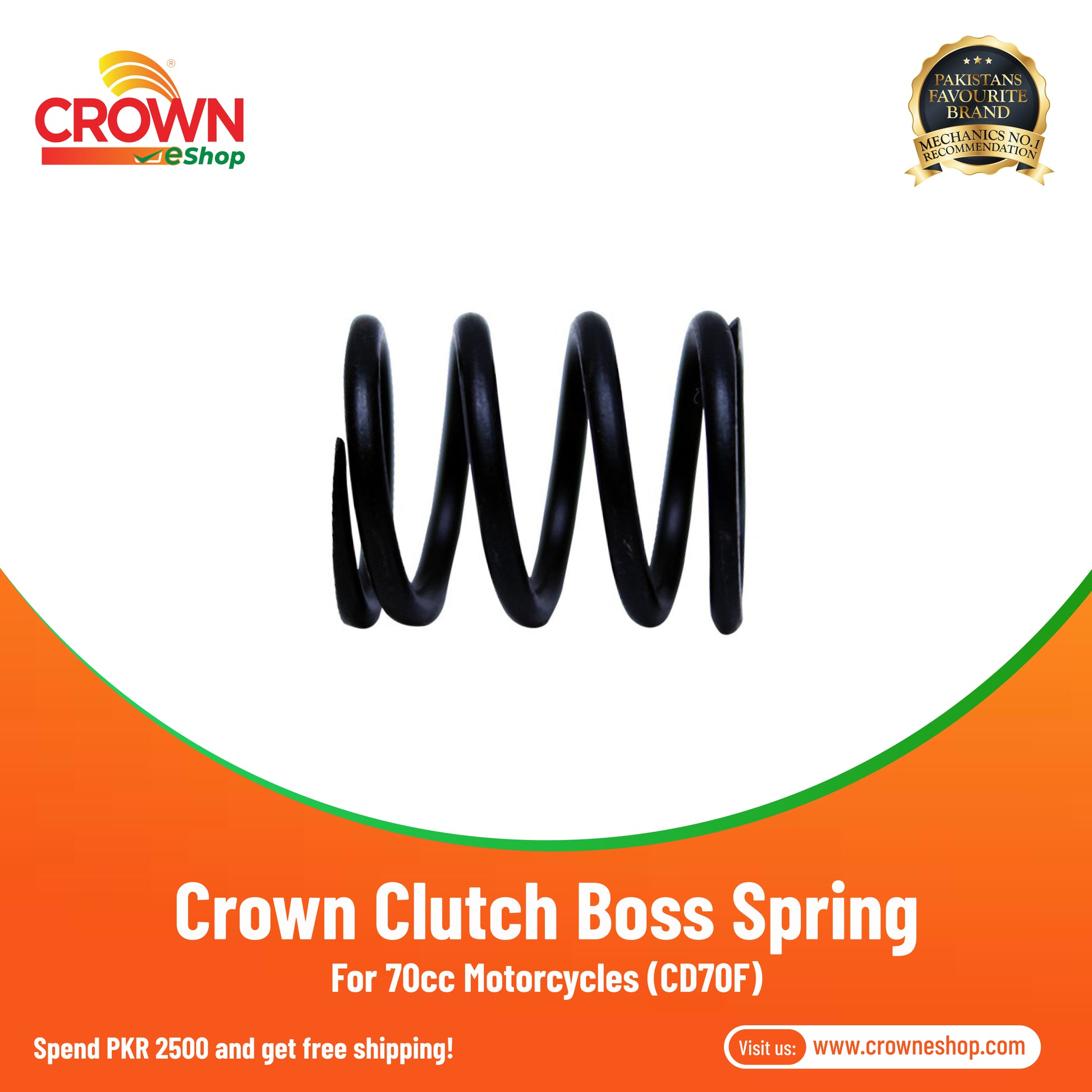 Crown Clutch Boss Spring for 70cc Motorcycles (CD70F) - Crowneshop