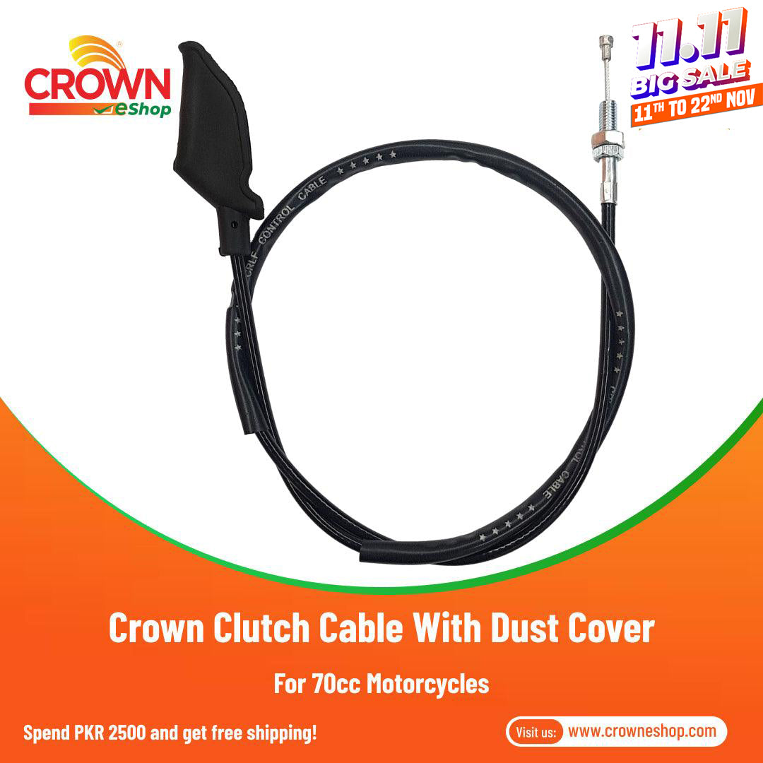 Crown Clutch Cable with Dust Cover for 70cc Motorcycles