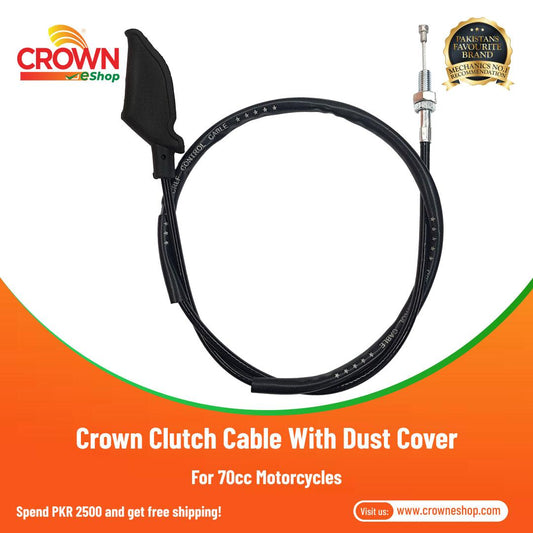 Crown Clutch Cable with Dust Cover for 70cc Motorcycles - Crowneshop