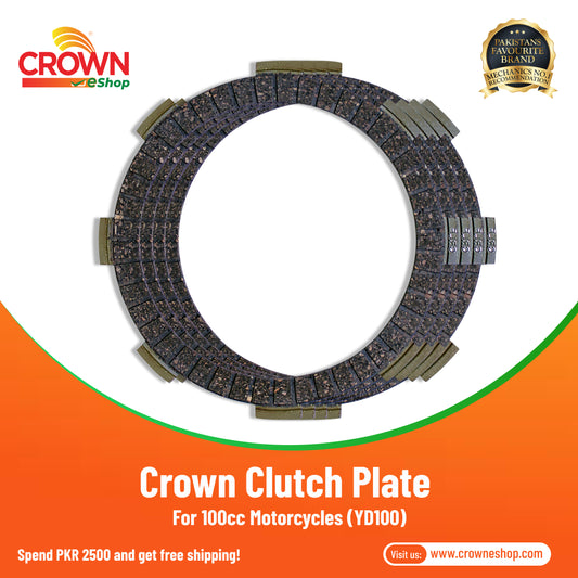 Crown Clutch Plate for 100cc Motorcycles (YD100) - Crowneshop
