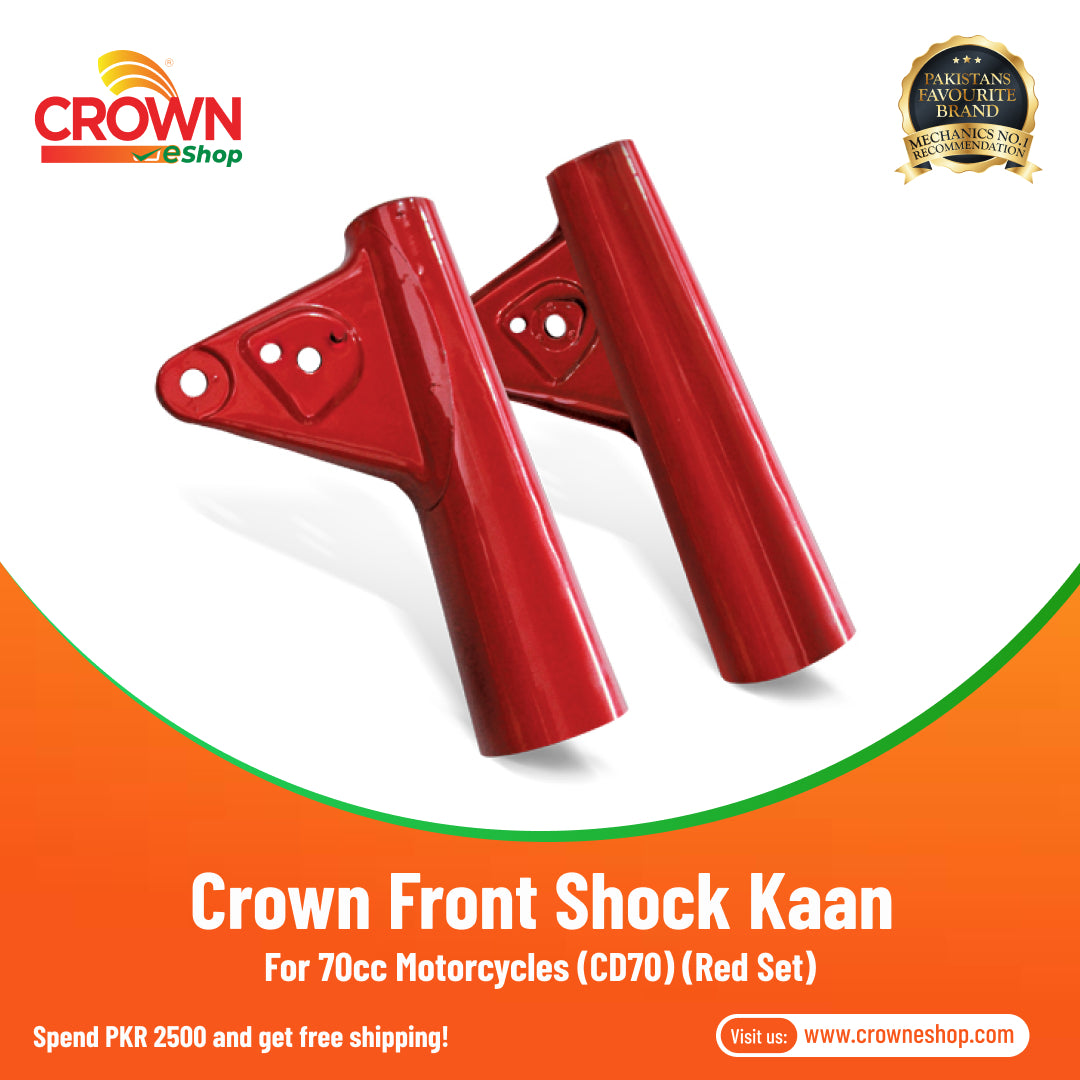 Crown Front Shock Kaan Red Set for 70cc Motorcycles (CD70-EURO2) - Crowneshop