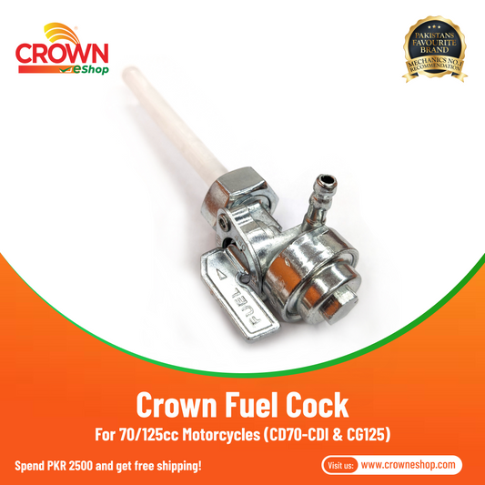 Crown Fuel Cock for 70/125cc Motorcycles (CD70-CDI & CG125)