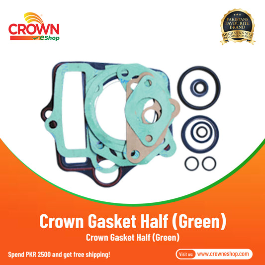 Crown Gasket Half (Green) for 70cc Motorcycles (CD70-CDI) - Crowneshop