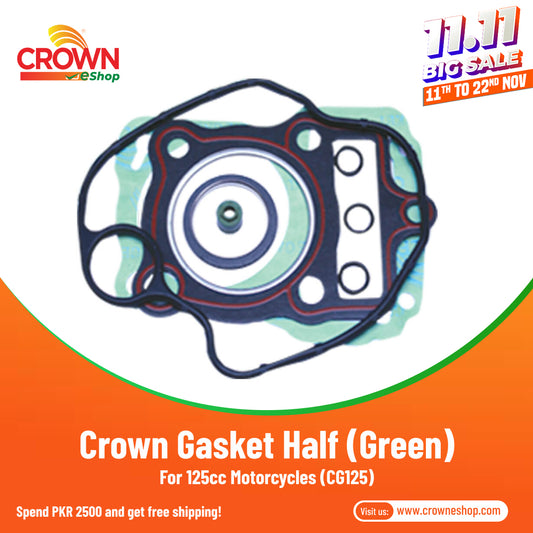 Crown Gasket Half (Green) for 125cc Motorcycles (CG125)