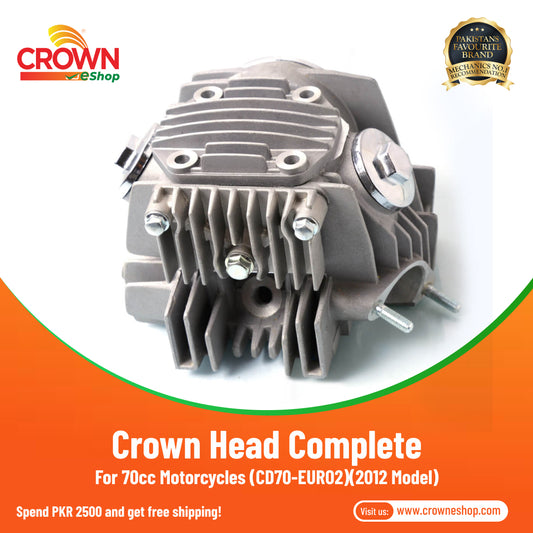 Crown Head Complete 2012 Model for 70cc Motorcycles (CD70-EURO2) - Crowneshop