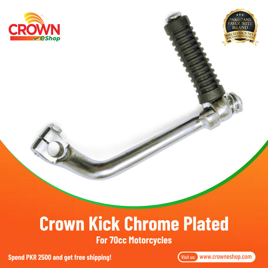 Crown Kick Chrome Plated for 70cc Motorcycles - Crowneshop