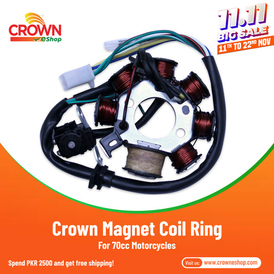 Crown Magnet Coil Ring for 70cc Motorcycles