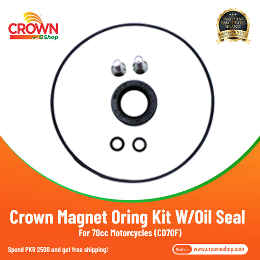 Crown Magnet Oring Kit W/Oil Seal For 70cc Motorcycles (CD70F) - Crowneshop