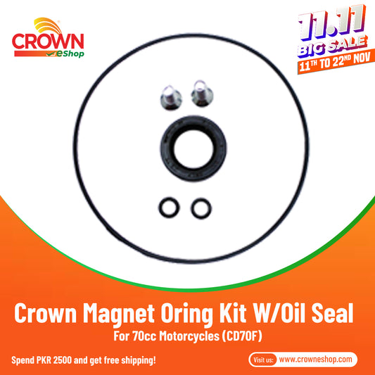 Crown Magnet Oring Kit W/Oil Seal for 70cc Motorcycles (CD70F)