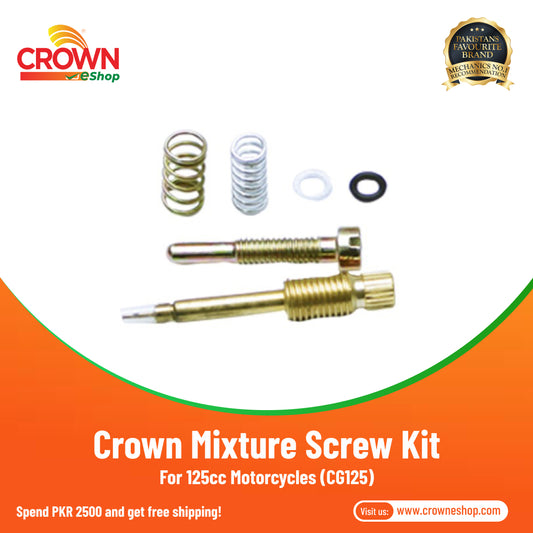 Crown Mixture Screw Kit For 125cc Motorcycles (CG125) - Crowneshop