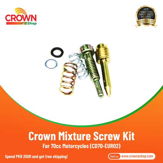 Crown Mixture Screw Kit For 70cc Motorcycles (CD70-EURO2) - Crowneshop