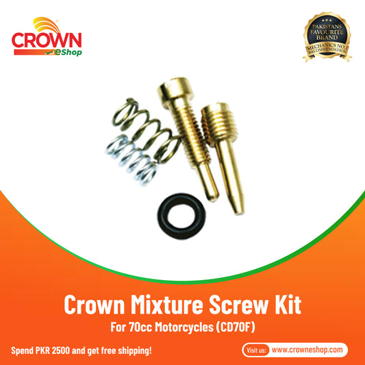 Crown Mixture Screw Kit For 70cc Motorcycles (CD70F) - Crowneshop