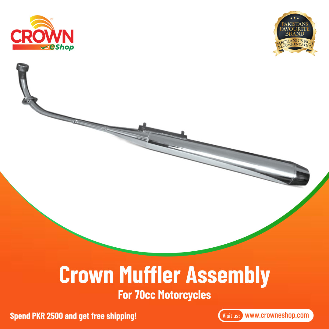 Crown Muffler Assembly for 70cc Motorcycles - Crowneshop