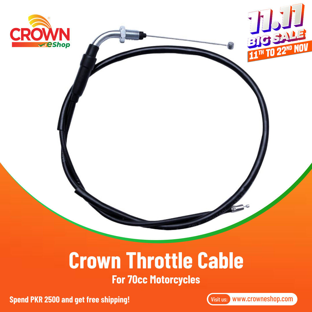 Crown Throttle Cable for 70cc Motorcycles