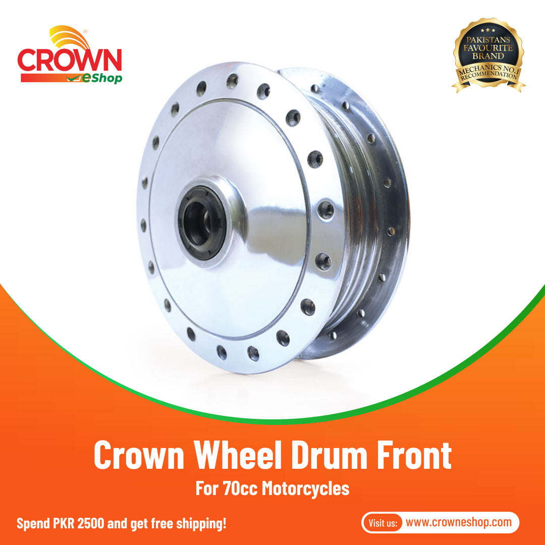 Crown Wheel Drum Front for 70cc Motorcycles - Crowneshop