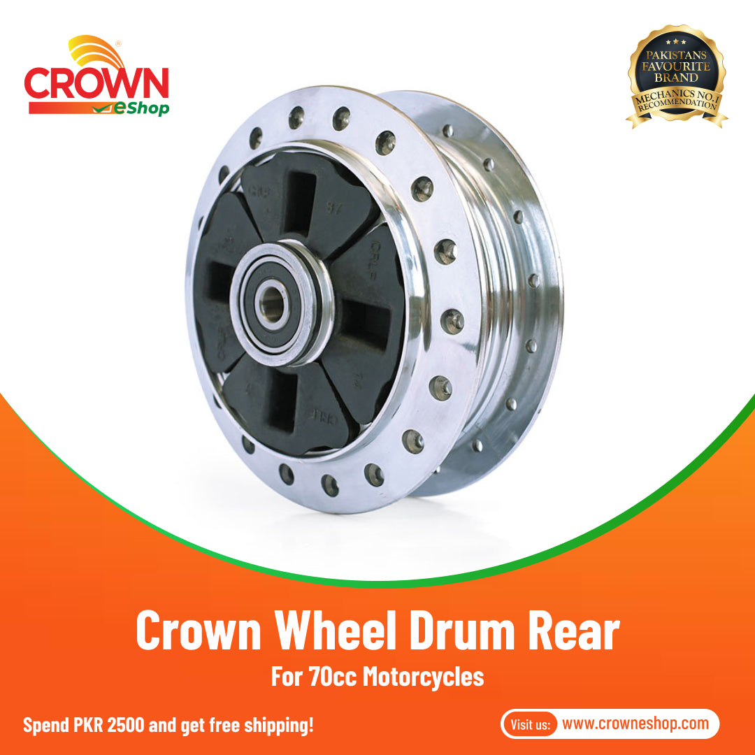 Crown Wheel Drum Rear for 70cc Motorcycles - Crowneshop