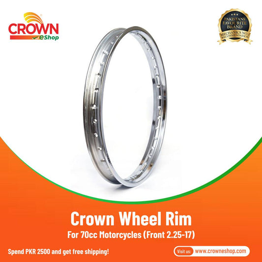 Crown Wheel Rim Front 2.25-17 for 70cc Motorcycles - Crowneshop