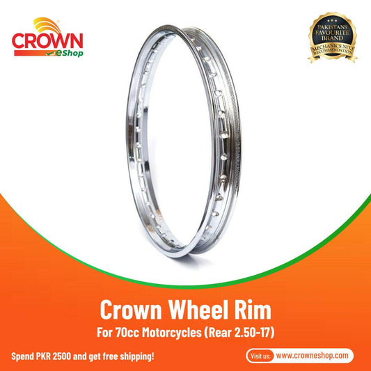 Crown Wheel Rim Rear 2.50-17 for 70cc Motorcycles - Crowneshop