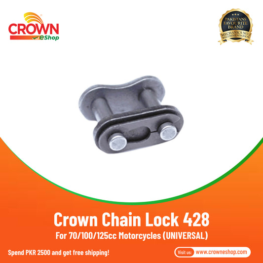 Crown Chain Lock 428 for 70/100/125cc Motorcycles (UNIVERSAL)