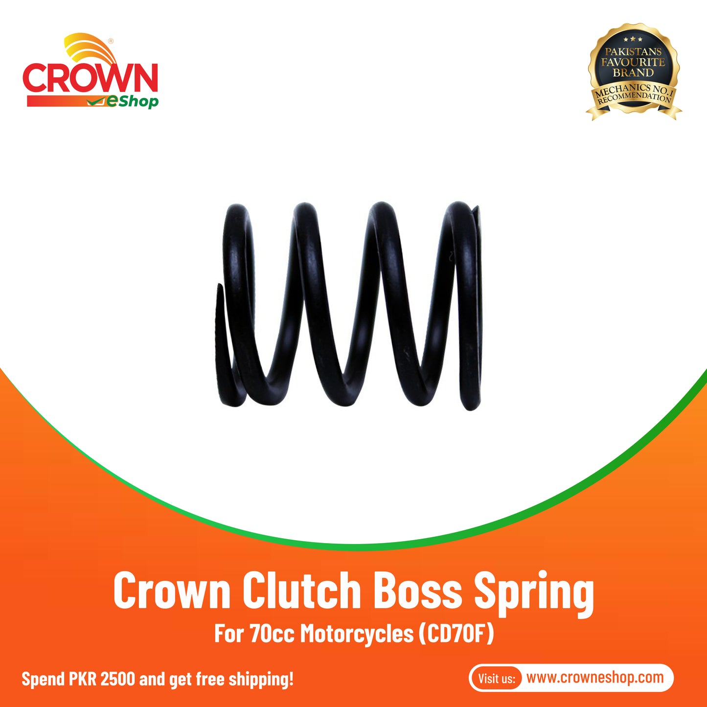 Crown Clutch Boss Spring for 70cc Motorcycles (CD70F)