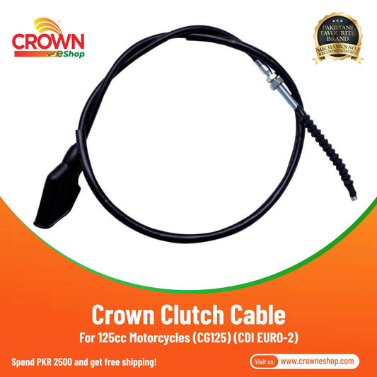 Crown Clutch Cable for 125cc Euro2 Motorcycles