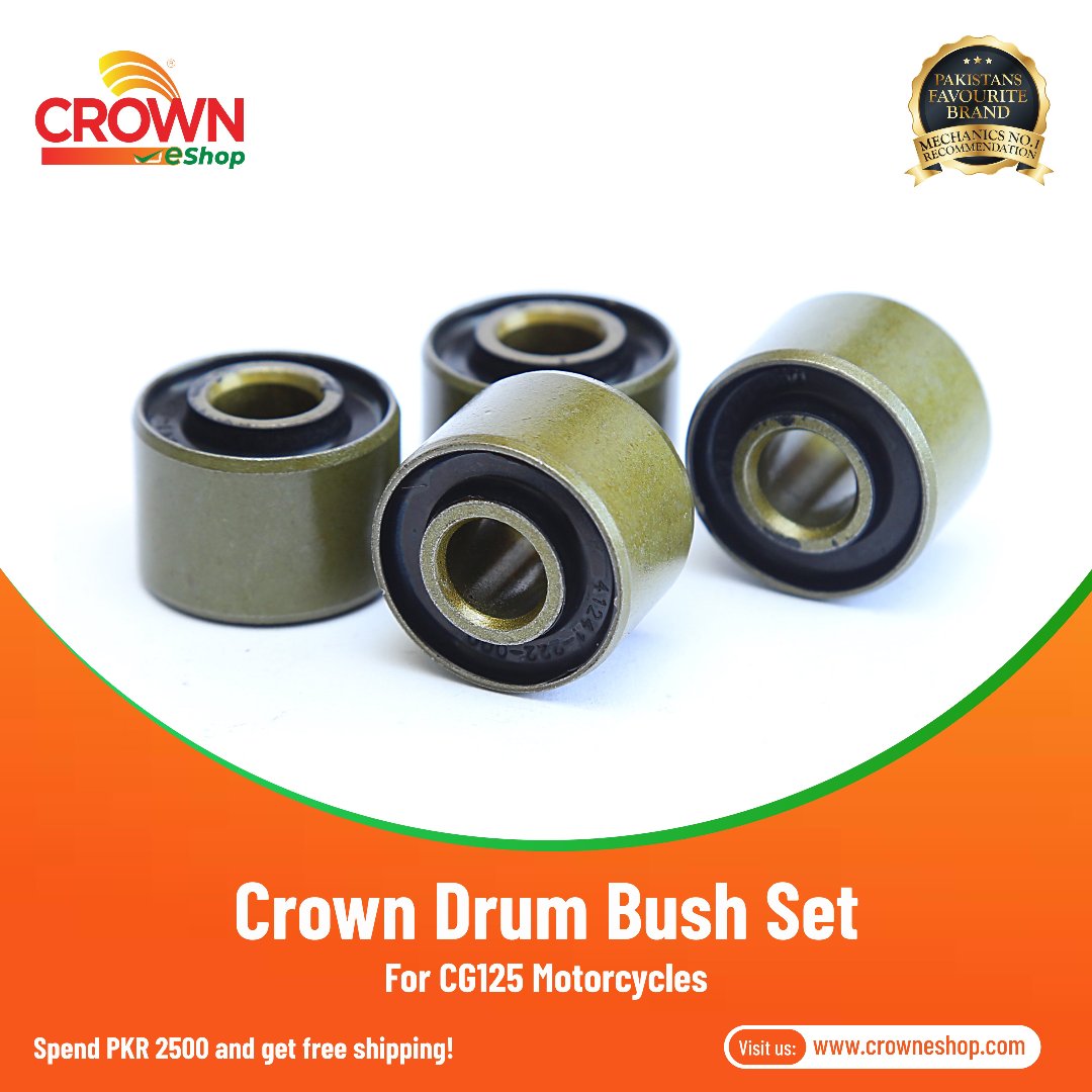 Crown Drum Bush Set for CG-125 Motorcycles - Crowneshop