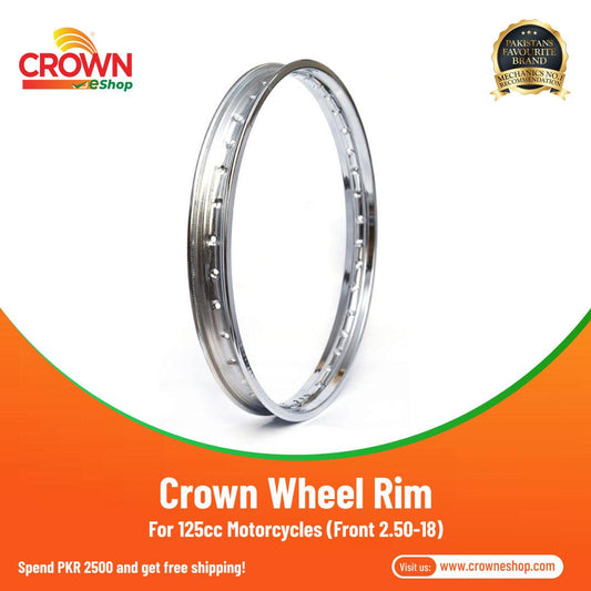 Crown Wheel Rim Front 2.50-18 for 125cc Motorcycles