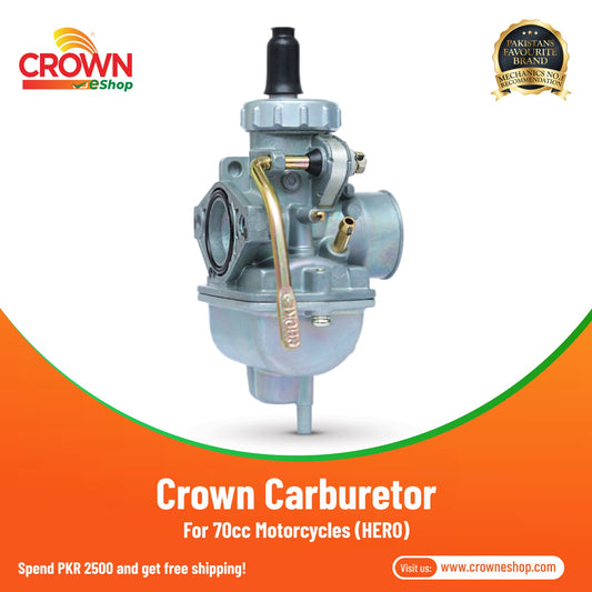 Crown Carburetor For 70cc Motorcycles (HERO)