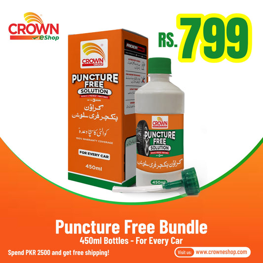 Crown Puncture Free Solution 450 ML for Cars