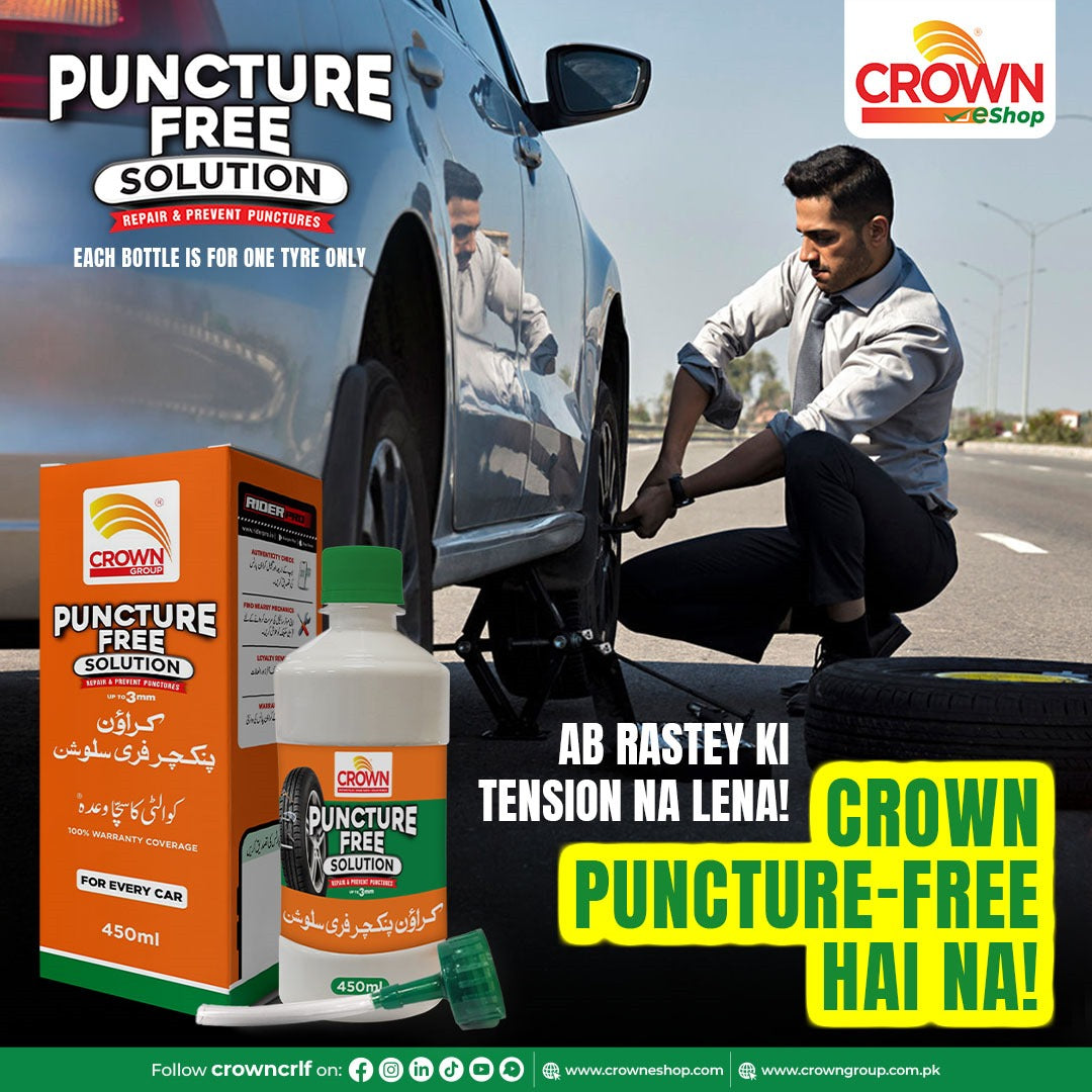 Crown Puncture Free Solution 450 ML for Cars