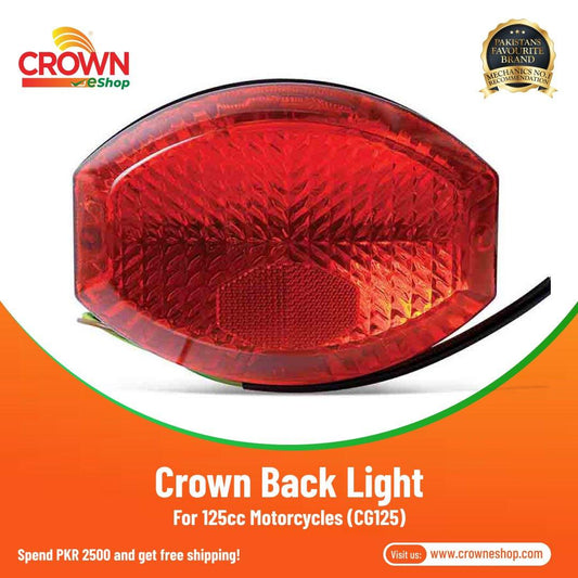 Crown Back Light Complete for 125cc Motorcycles - Crowneshop