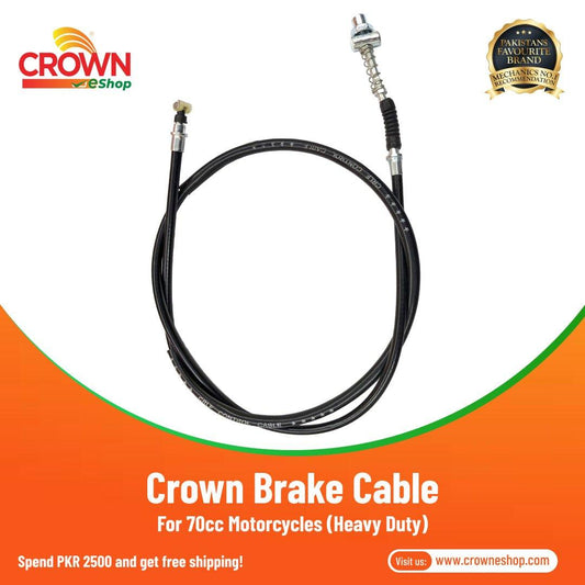 Crown Brake Cable Heavy Duty for 70cc Motorcycles - Crowneshop